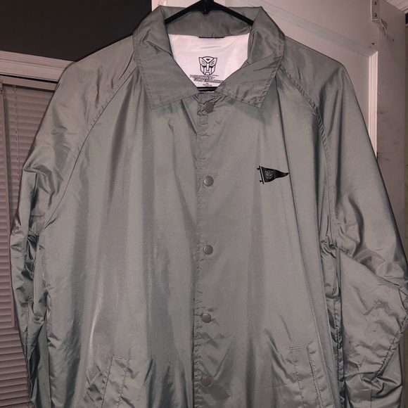 Primitive Skateboarding Autobots Grey Coach Jacket - Picture 2 of 4
